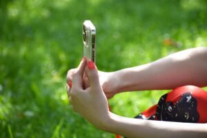 Photo protecting children smartphone use