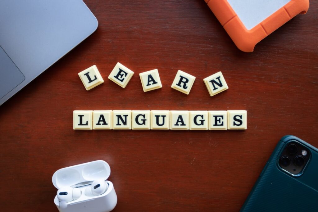 Photo learn language online