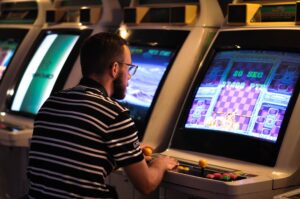 Photo impact of electronic games on the brain