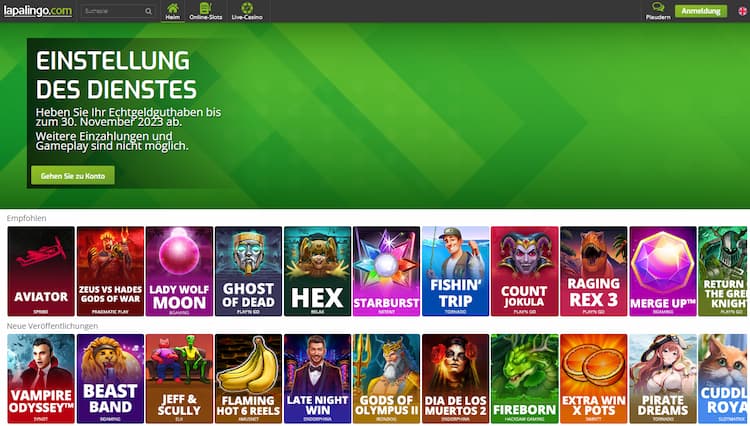 the online casino