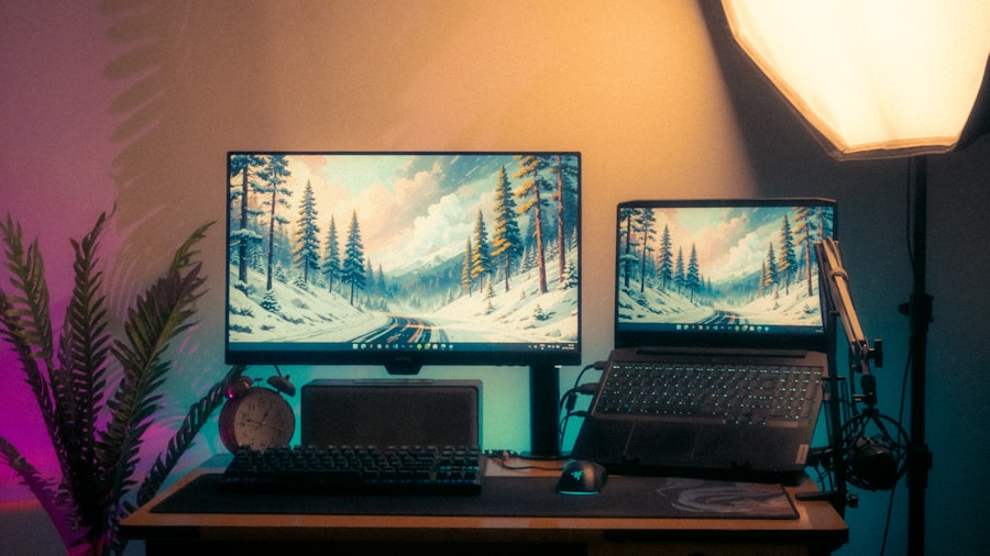 laptop setup