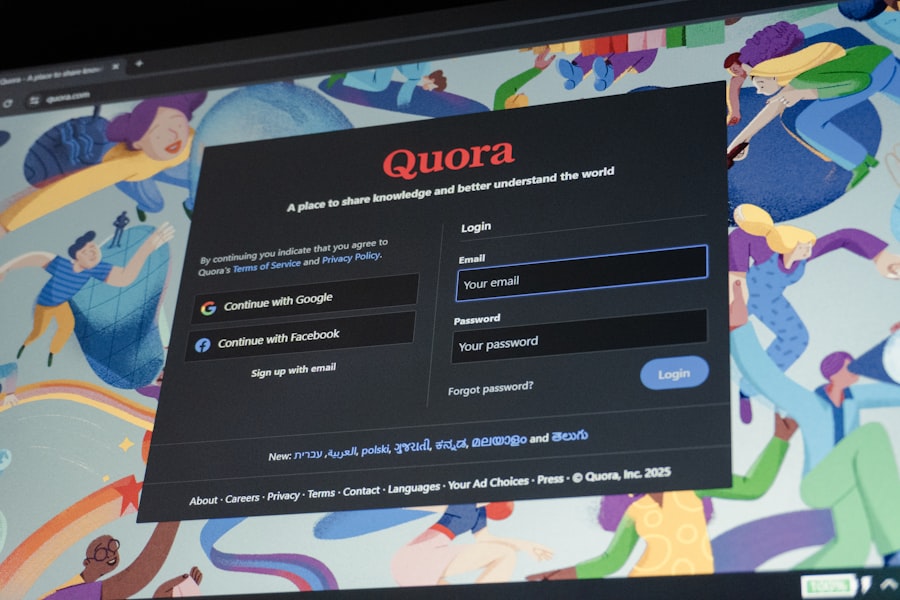 Photo login page design