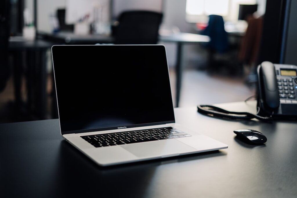 Photo laptop setup