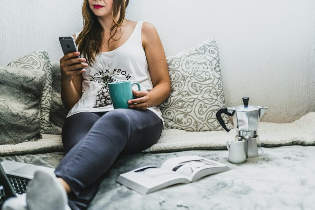 Photo morning routine without algorithm distractions