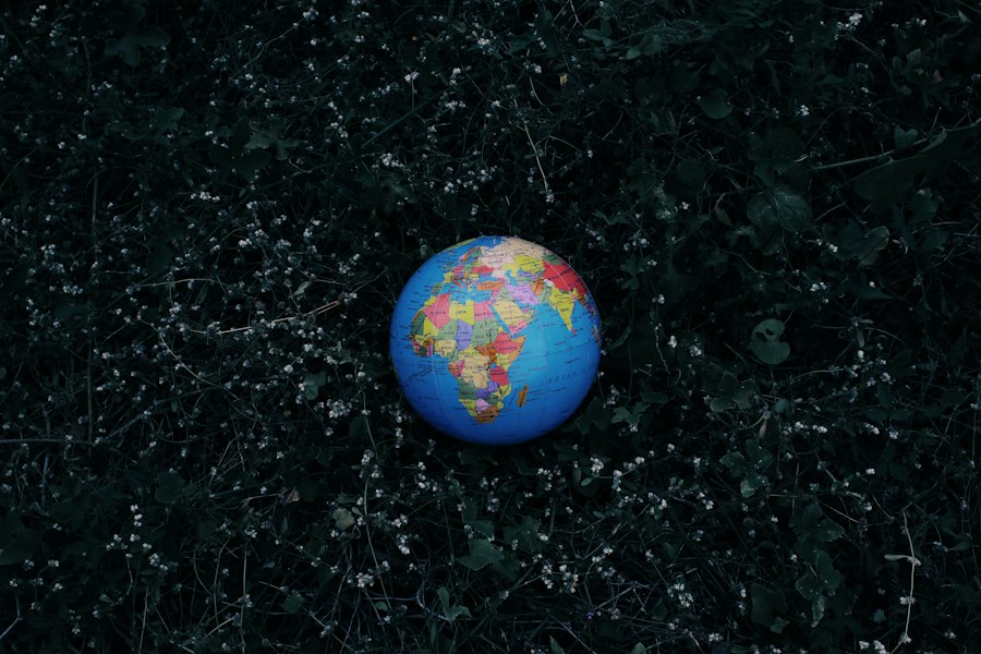 Photo climate change earth simulation disaster prediction