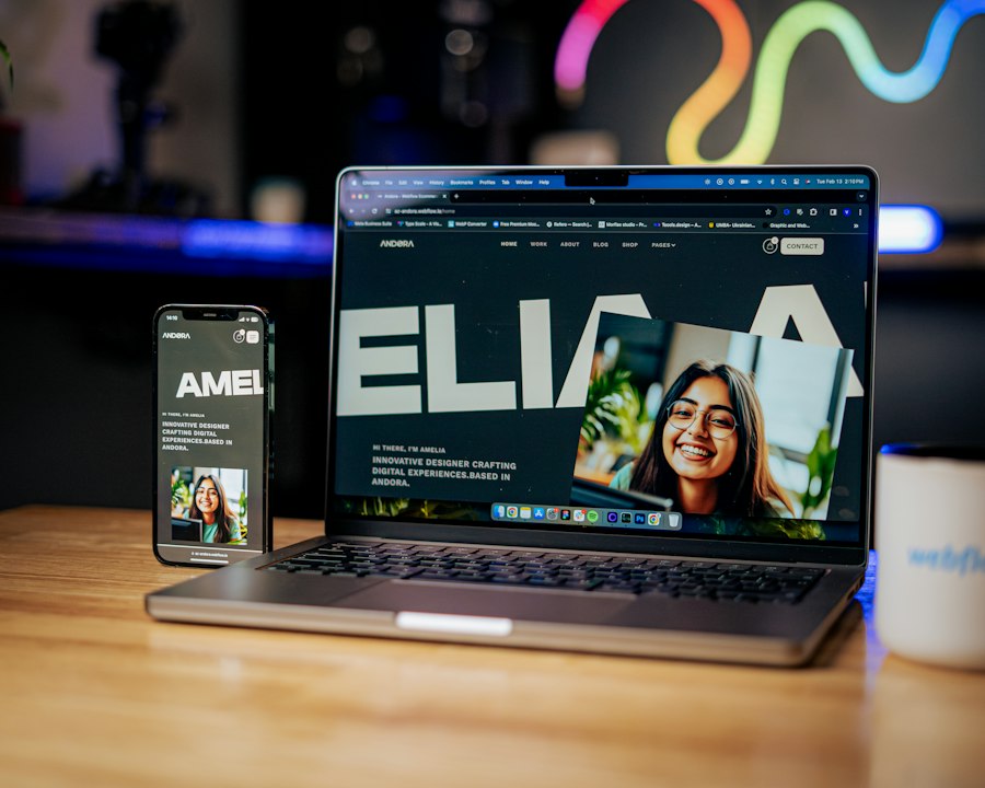 Photo personal website identity design